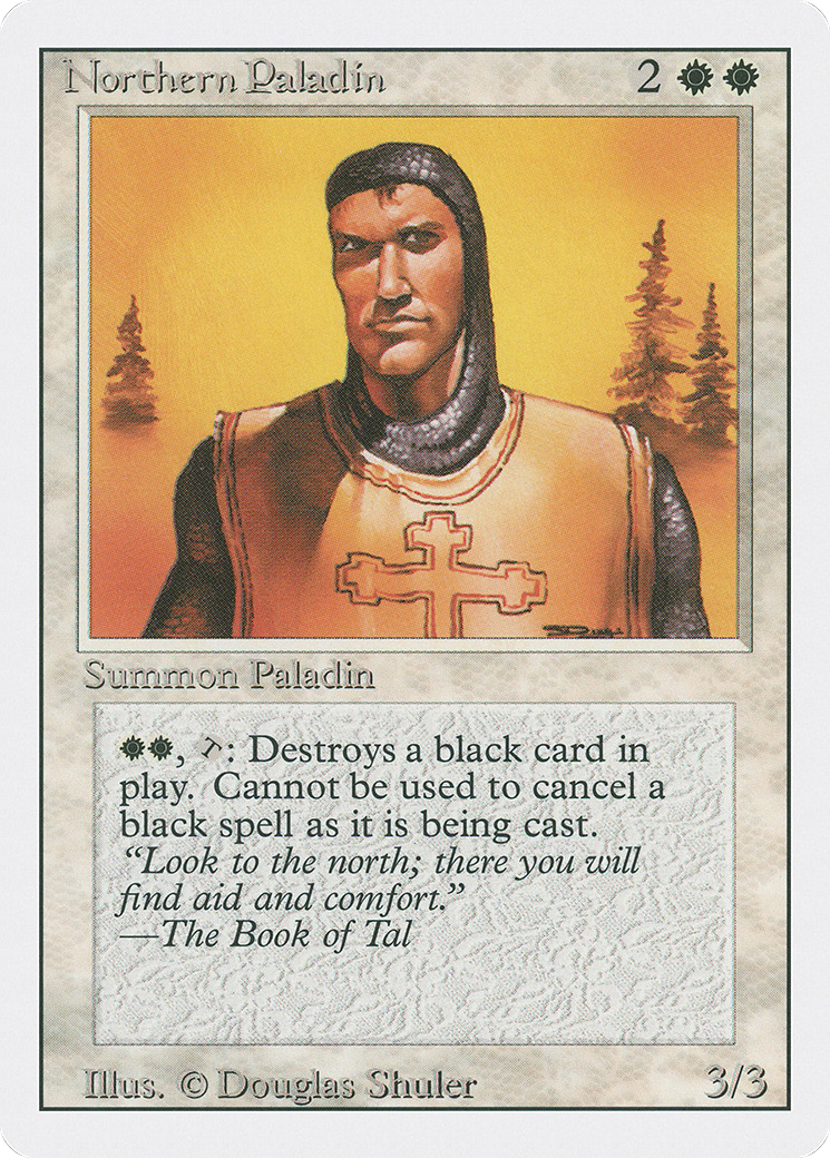 Northern Paladin (3ED-029) [Revised Edition] MTG Single Magic: The Gathering