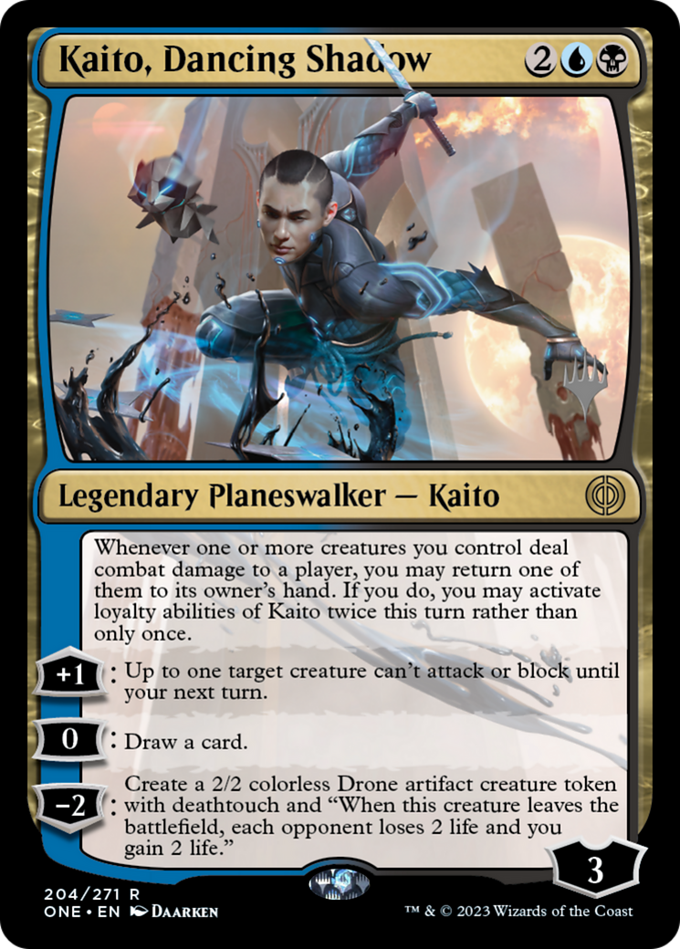 Kaito, Dancing Shadow (PPONE-204) [Phyrexia: All Will Be One Promos] Foil MTG Single Wizards of the Coast