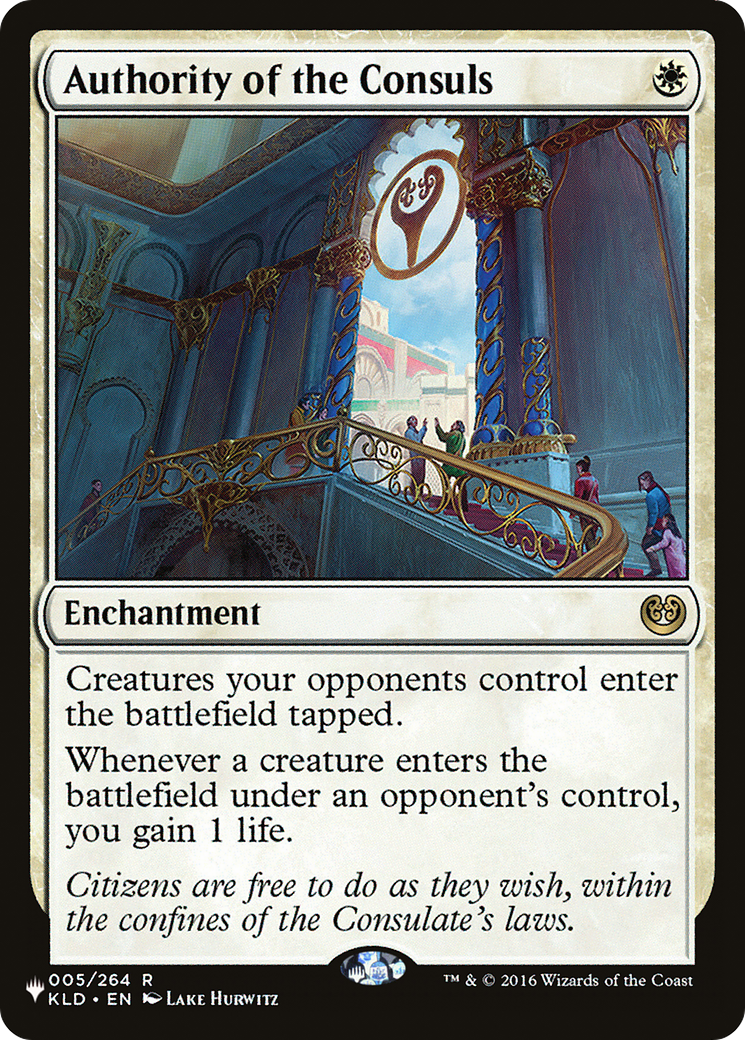 Authority of the Consuls (LIST-KLD-5) [Mystery Booster] The List MTG Single Wizards of the Coast