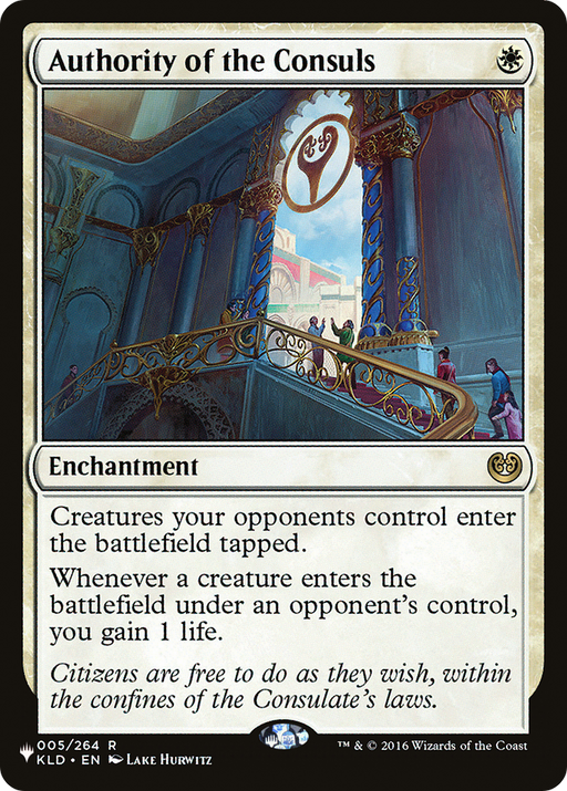 Authority of the Consuls (LIST-KLD-5) [Mystery Booster] The List MTG Single Wizards of the Coast