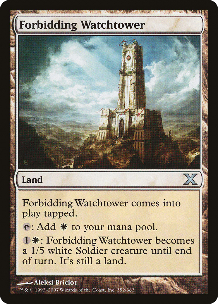 Forbidding Watchtower (10E-352) [Tenth Edition] MTG Single Wizards of the Coast