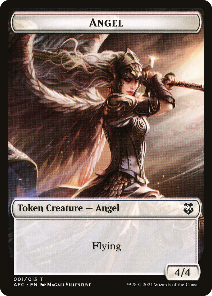 Angel (TAFC-001) [Tokens] Forgotten Realms Commander Tokens MTG Single Wizards of the Coast
