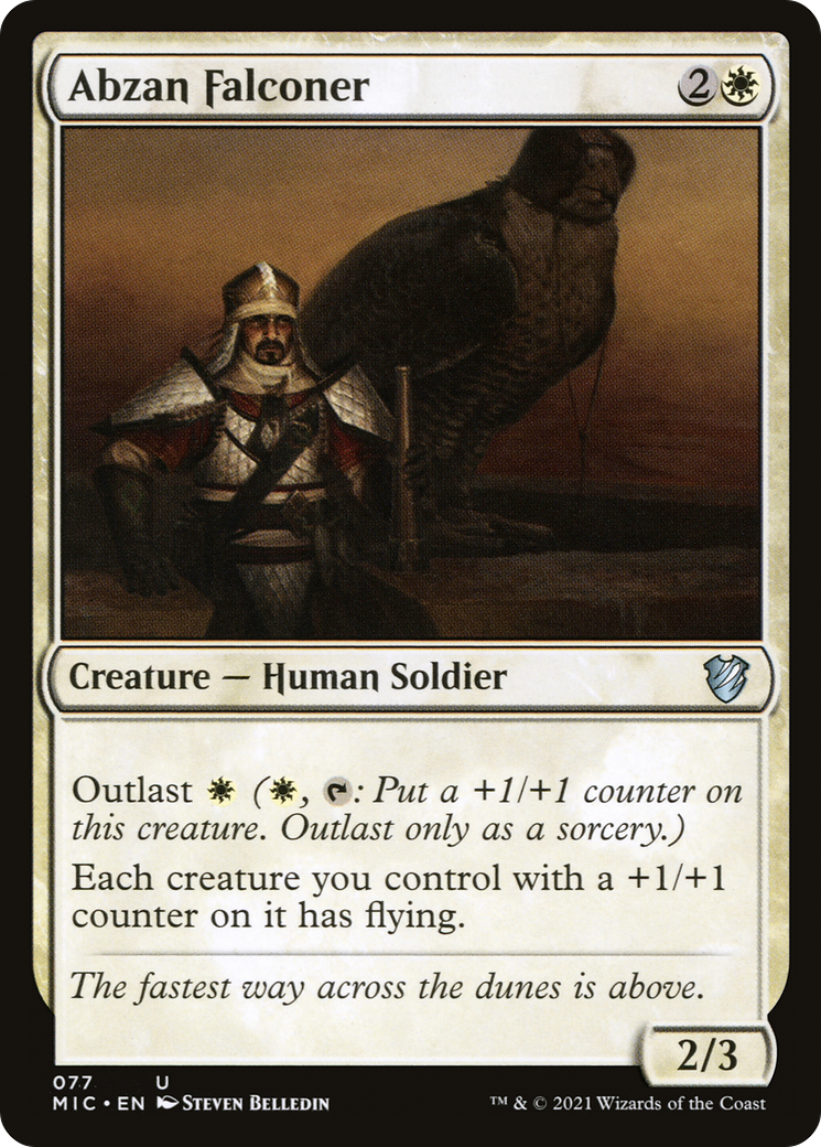 Abzan Falconer (MIC-077) [Midnight Hunt Commander] MTG Single Wizards of the Coast