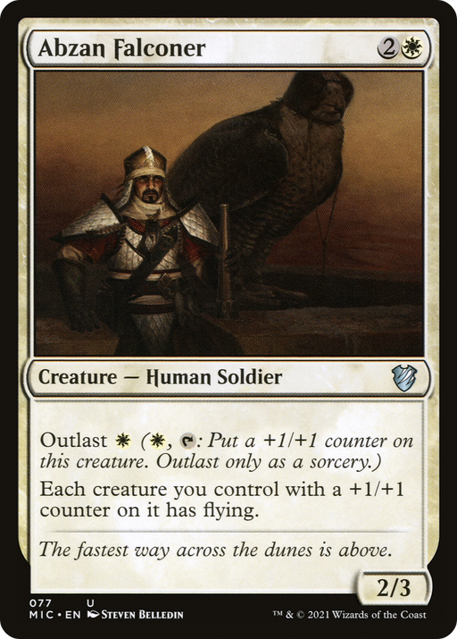 Abzan Falconer (MIC-077) [Midnight Hunt Commander] MTG Single Wizards of the Coast