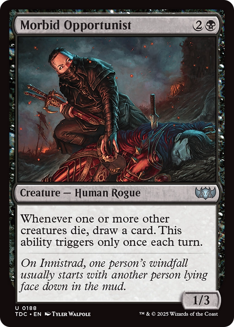 Morbid Opportunist (TDC-188) [Commander: Tarkir: Dragonstorm] MTG Single Wizards of the Coast