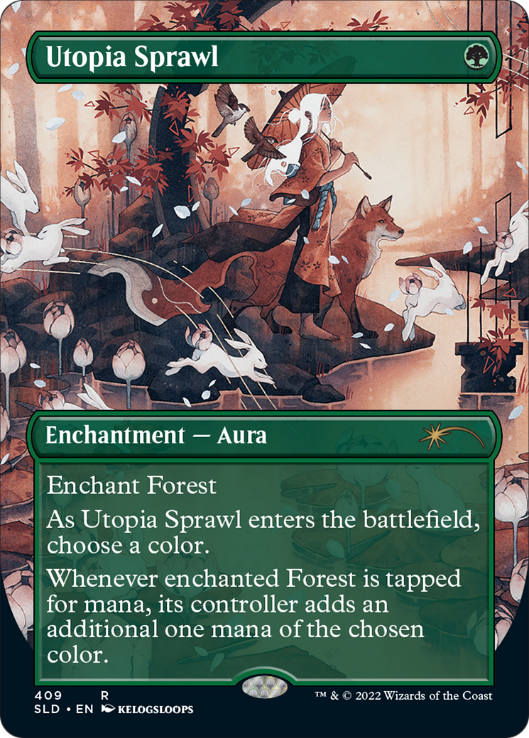 Utopia Sprawl (SLD-409) [Secret Lair] Drop (Borderless) MTG Single Wizards of the Coast