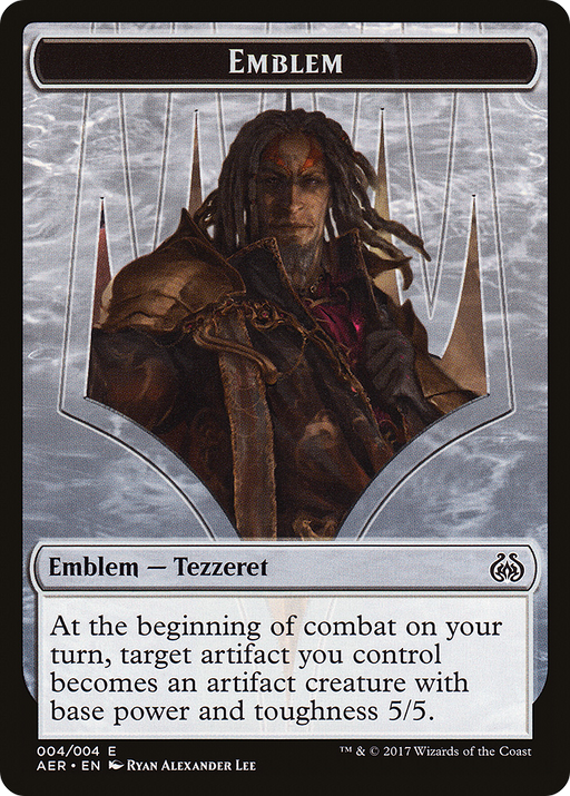 Tezzeret the Schemer Emblem (AER-004) [Tokens] Aether Revolt Tokens Foil MTG Single Wizards of the Coast