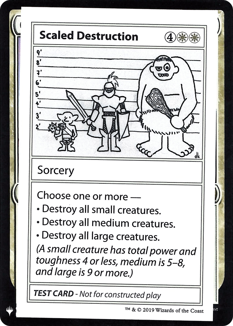 Scaled Destruction (CMB1-) [Mystery Booster] Playtest Cards 2019 MTG Single Wizards of the Coast