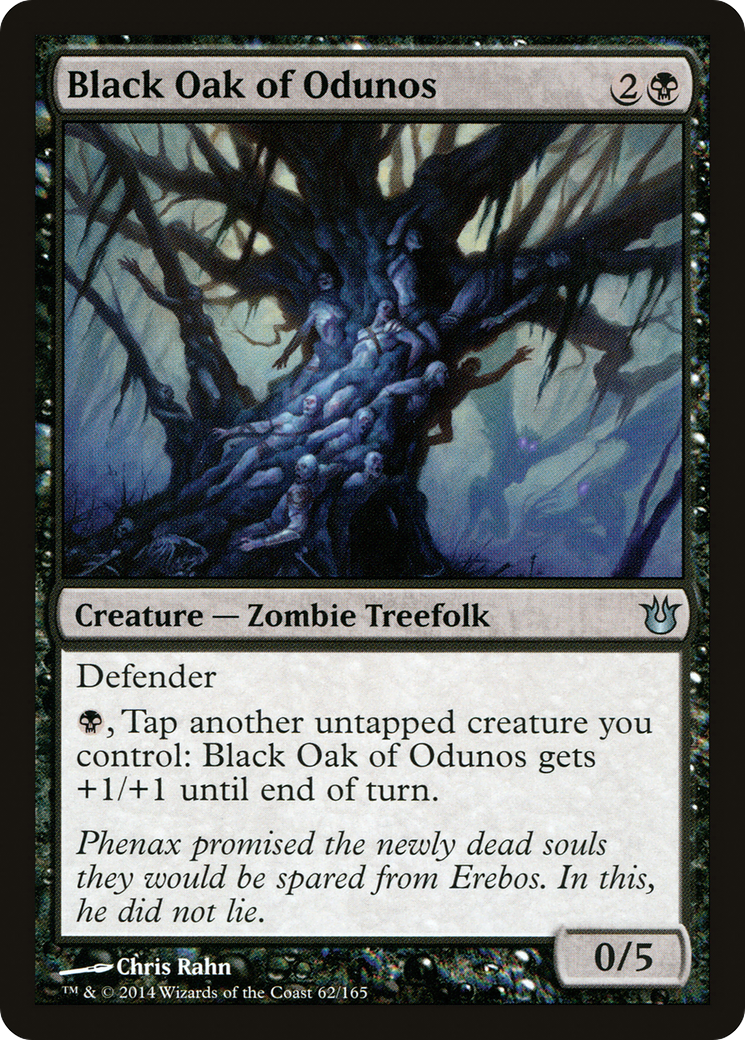 Black Oak of Odunos (BNG-062) [Born of the Gods] Foil MTG Single Wizards of the Coast