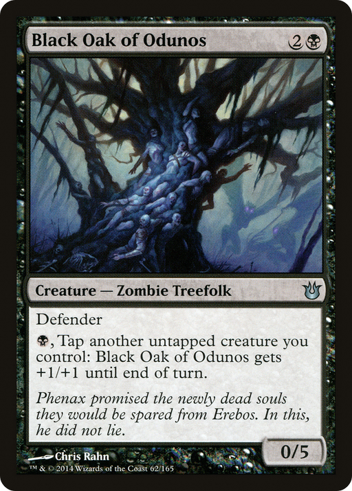 Black Oak of Odunos (BNG-062) [Born of the Gods] MTG Single Wizards of the Coast