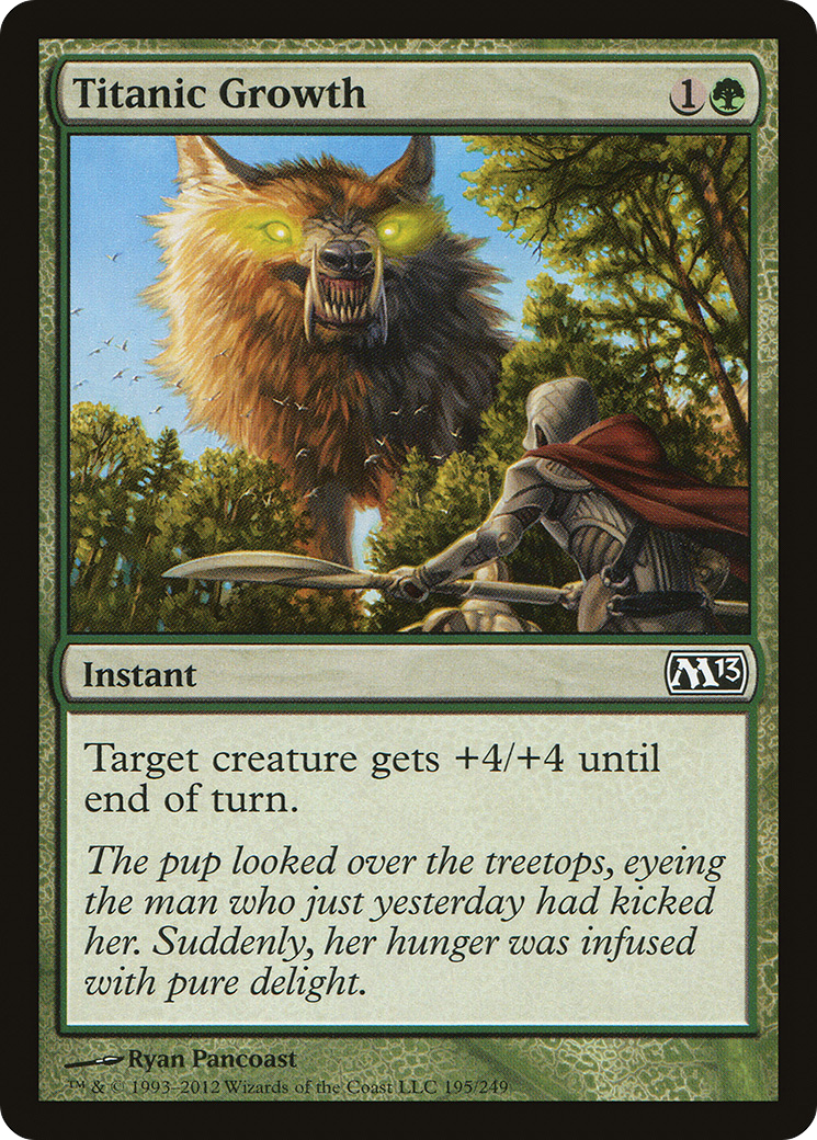Titanic Growth (M13-195) [Magic 2013] MTG Single Wizards of the Coast