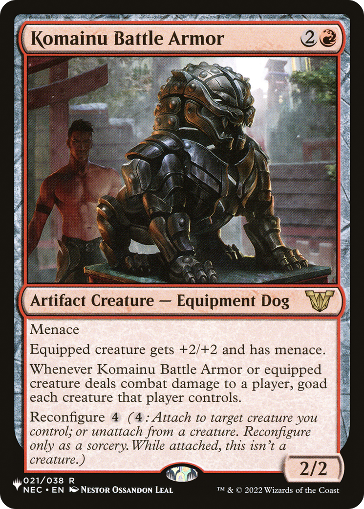 Komainu Battle Armor (LIST-NEC-21) [Mystery Booster] The List MTG Single Wizards of the Coast