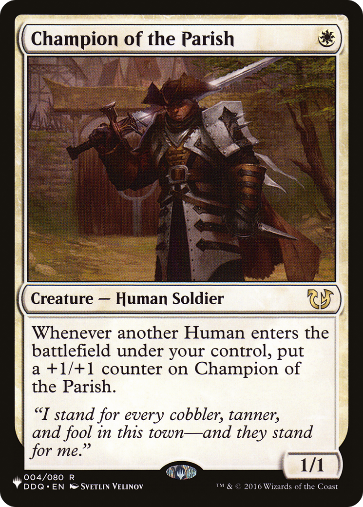 Champion of the Parish (PLST-DDQ-4) [Mystery Booster] The List MTG Single Wizards of the Coast