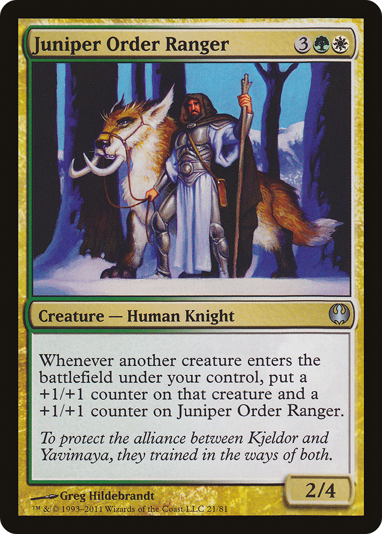 Juniper Order Ranger (DDG-021) [Misc] Duel Decks: Knights vs. Dragons MTG Single Wizards of the Coast