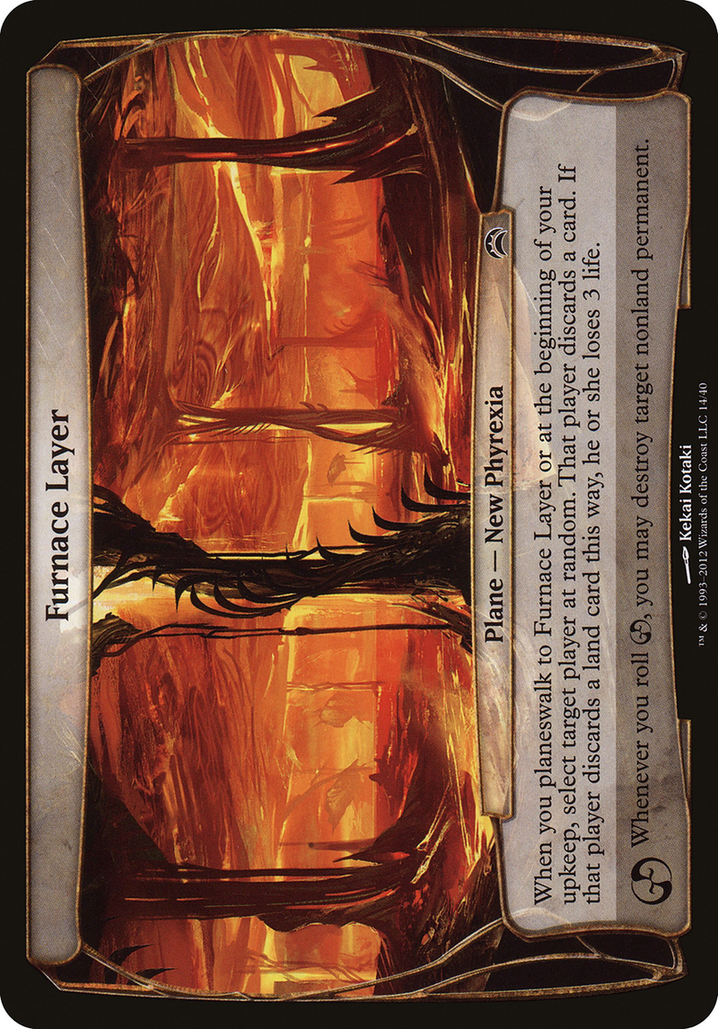 Furnace Layer (Planechase 2012) (OVER-014) [Oversized] Planechase 2012 Planes Foil MTG Single Wizards of the Coast