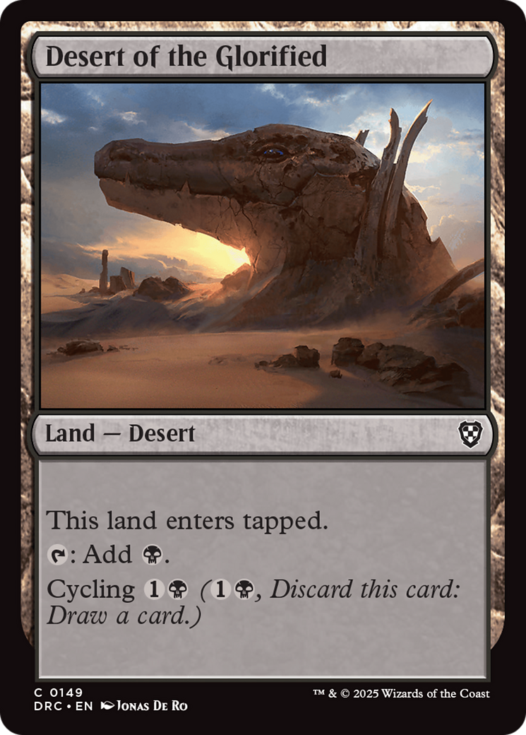 Desert of the Glorified (DRC-149) [Commander: Aetherdrift] MTG Single Wizards of the Coast