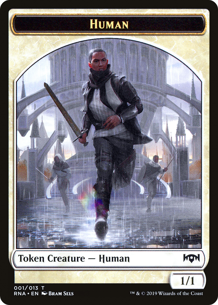 Human Token (RNA-001) [Tokens] Ravnica Allegiance Tokens MTG Single Wizards of the Coast