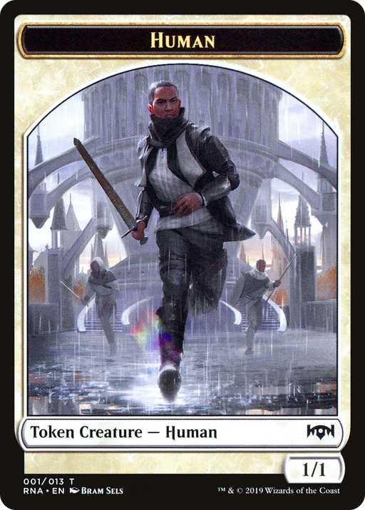 Human Token (RNA-001) [Tokens] Ravnica Allegiance Tokens MTG Single Wizards of the Coast