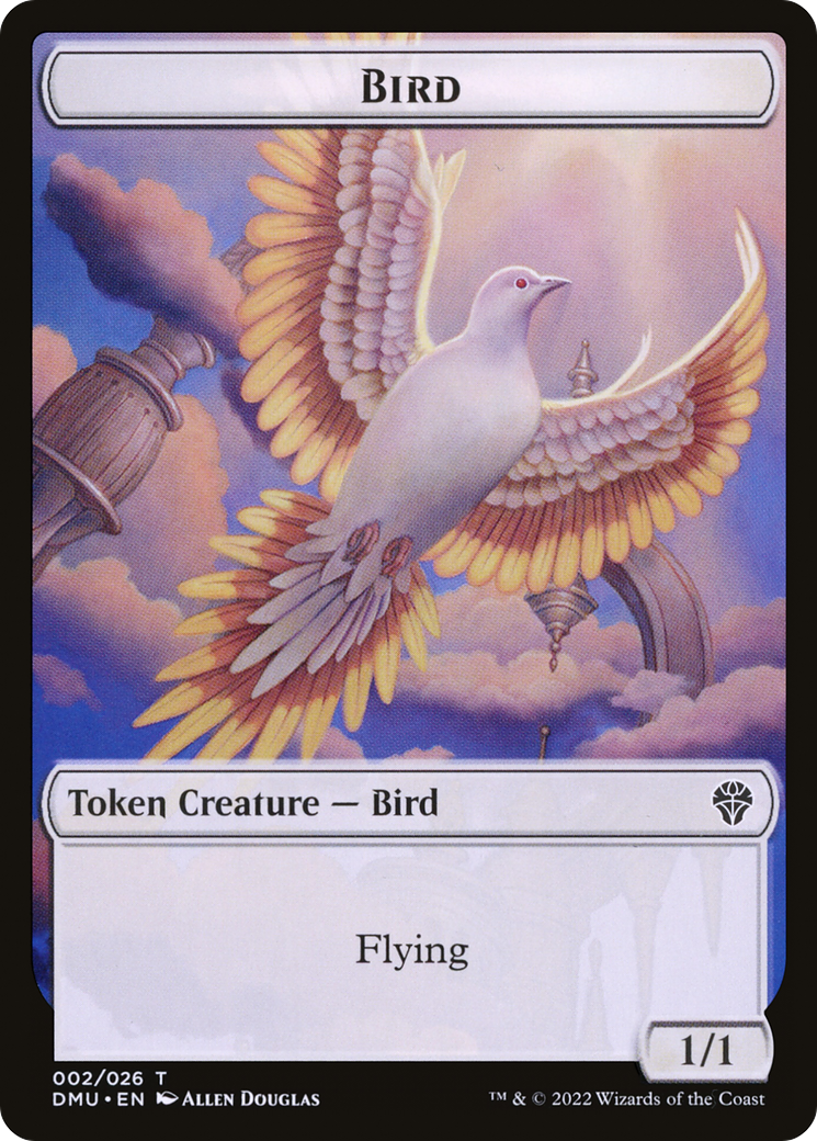 Bird Token (002) (DMU-002) [Tokens] Dominaria United Tokens MTG Single Wizards of the Coast