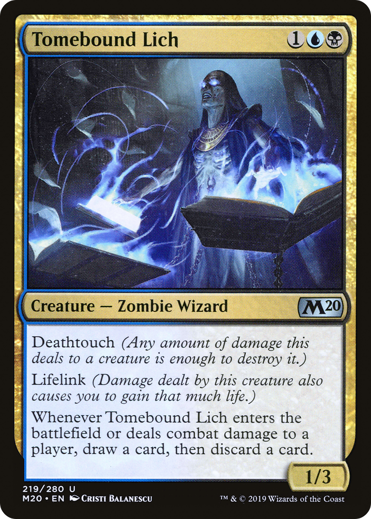 Tomebound Lich (M20-219) [Core Set 2020] MTG Single Wizards of the Coast