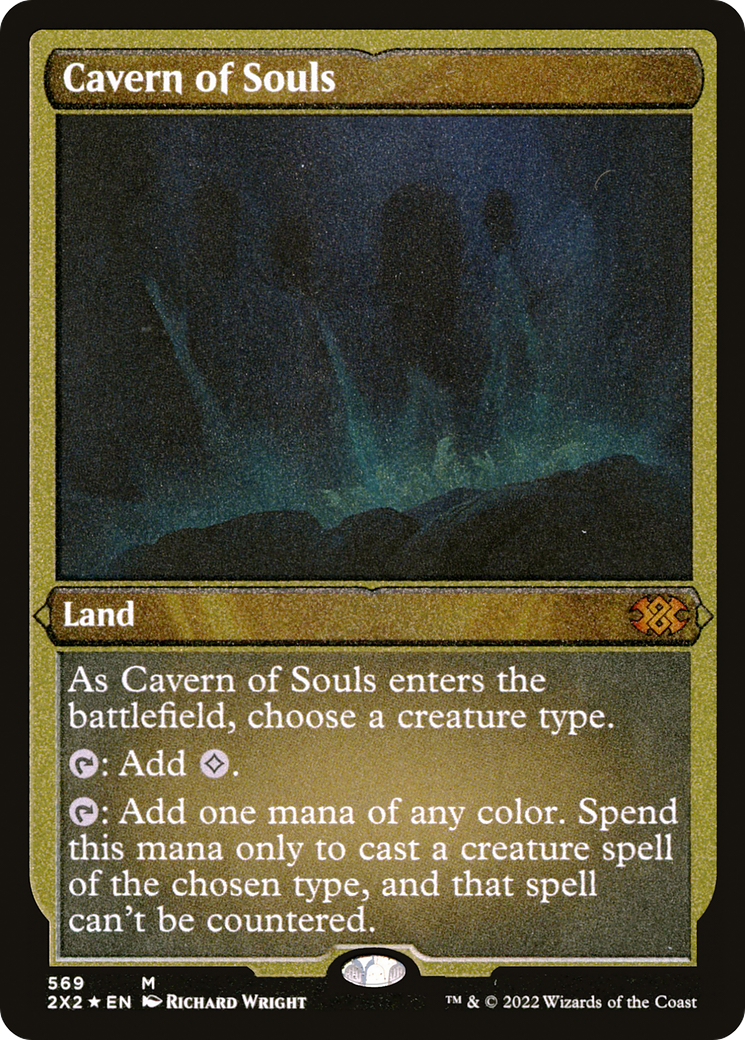Cavern of Souls (Foil Etched) (2X2-569) [Double Masters 2022] Foil MTG Single Wizards of the Coast