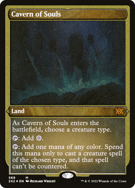 Cavern of Souls (Foil Etched) (2X2-569) [Double Masters 2022] Foil MTG Single Wizards of the Coast