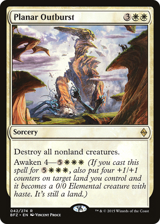 Planar Outburst (BFZ-042) [Battle for Zendikar] MTG Single Wizards of the Coast