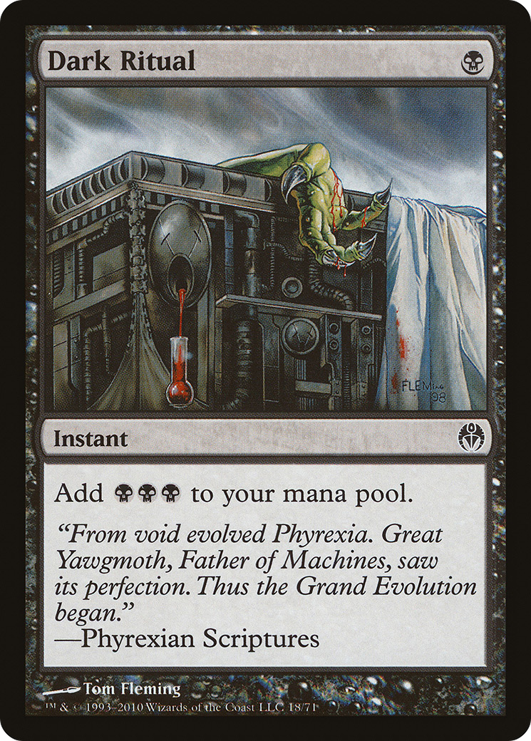 Dark Ritual (DDE-018) [Misc] Duel Decks: Phyrexia vs. the Coalition MTG Single Wizards of the Coast