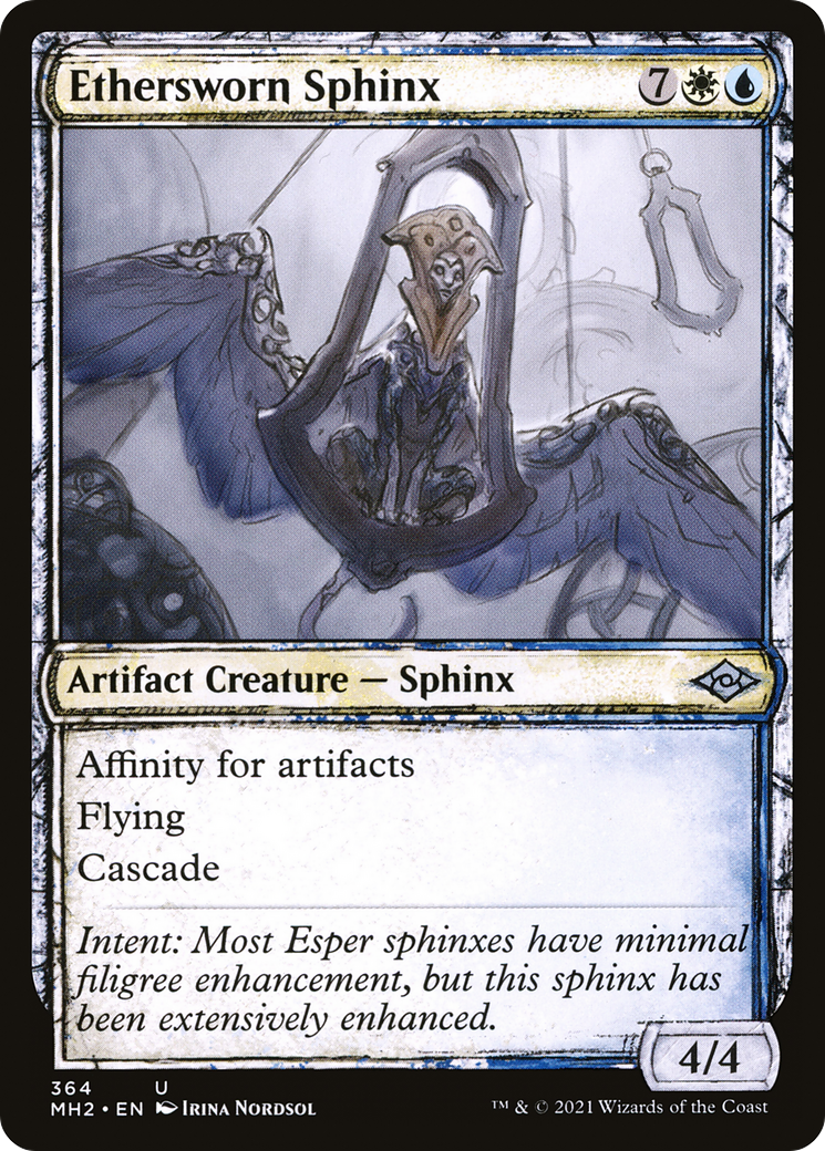 Ethersworn Sphinx (MH2-364) [Modern Horizons 2] (Showcase) MTG Single Wizards of the Coast