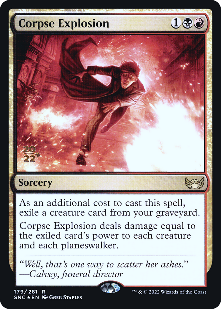 Corpse Explosion (PRE-179S) [Streets of New Capenna Promos] Foil MTG Single Wizards of the Coast