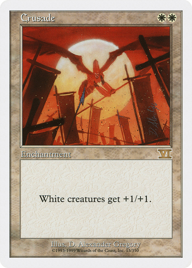 Crusade (6ED-013) [Classic Sixth Edition] MTG Single Wizards of the Coast