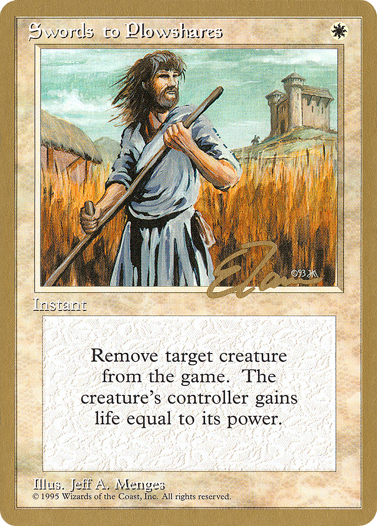 Swords to Plowshares (WCD-ET52) [Misc] Pro Tour Collector Set MTG Single Wizards of the Coast