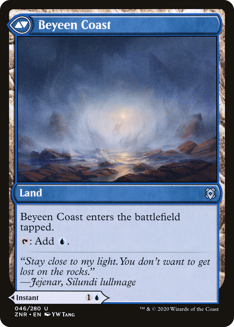 Beyeen Veil // Beyeen Coast (ZNR-046) [Zendikar Rising] Foil MTG Single Wizards of the Coast