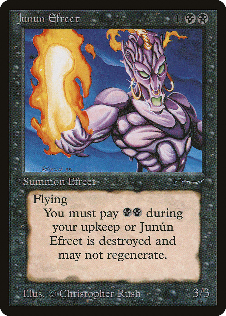 Junún Efreet (ARN-028) [Oldschool] Arabian Nights MTG Single Wizards of the Coast