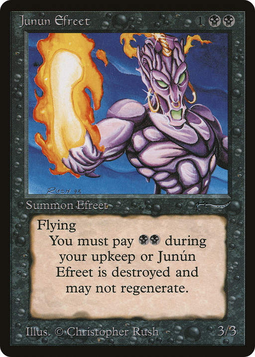 Junún Efreet (ARN-028) [Oldschool] Arabian Nights MTG Single Wizards of the Coast