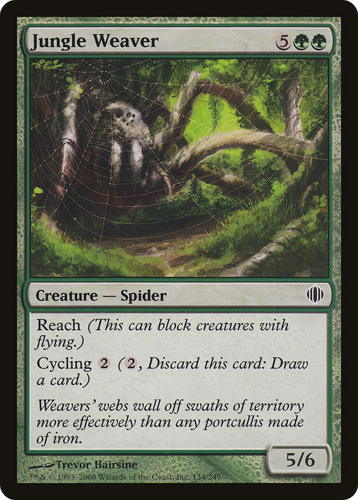 Jungle Weaver (ALA-134) [Shards of Alara] Foil MTG Single Wizards of the Coast