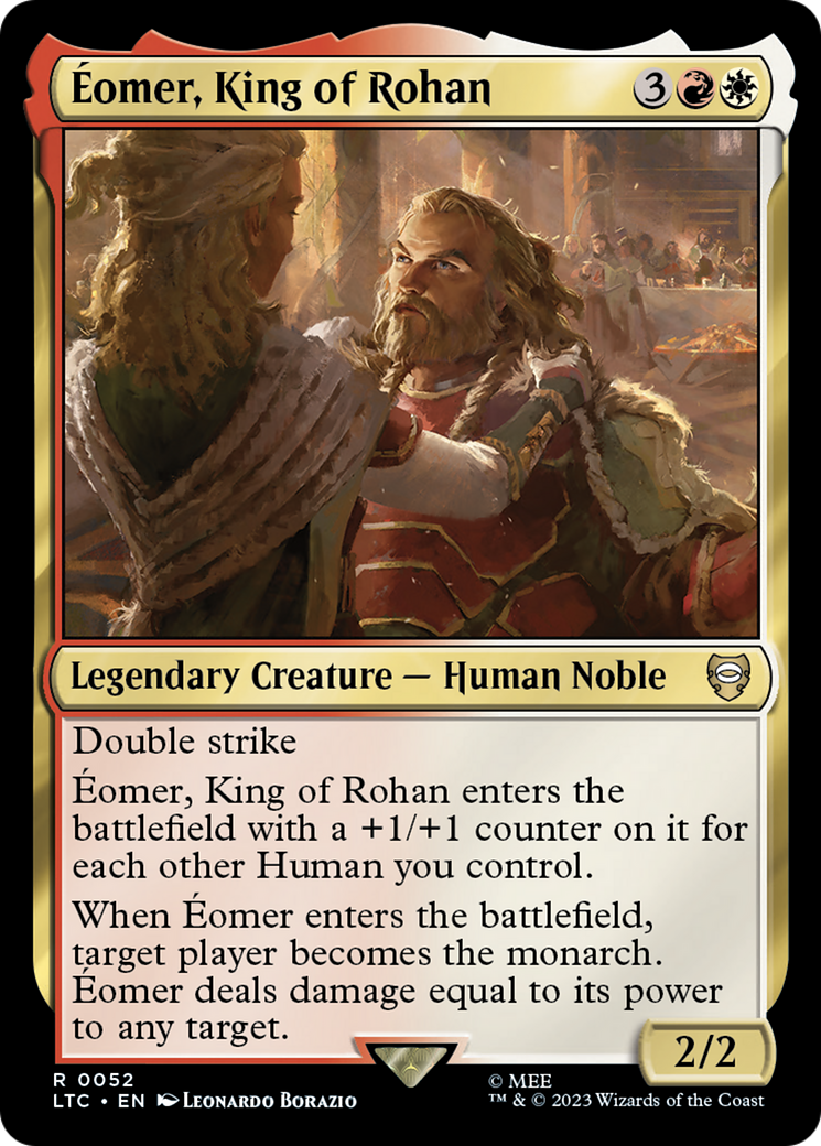 Éomer, King of Rohan (LTC-052) [Tales of Middle-earth Commander] MTG Single Wizards of the Coast
