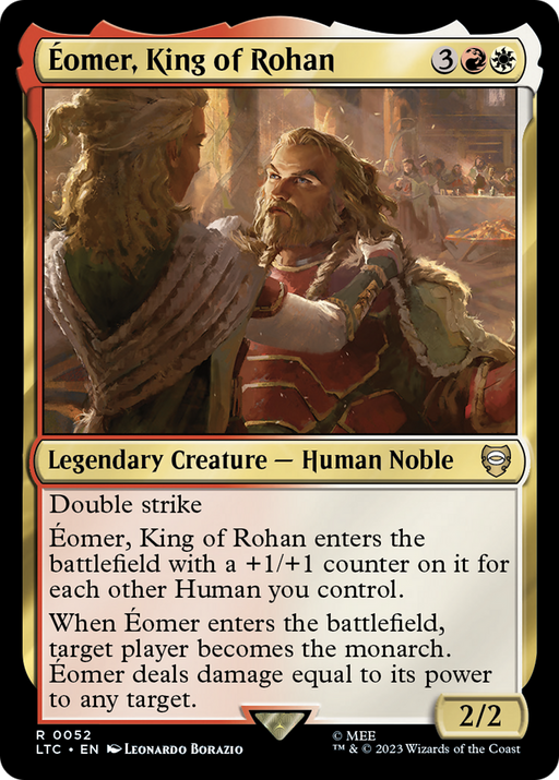 Éomer, King of Rohan (LTC-052) [Tales of Middle-earth Commander] MTG Single Wizards of the Coast