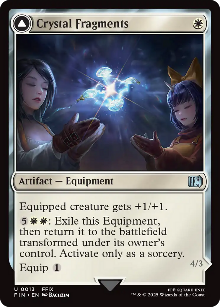 Crystal Fragments (FIN-013) [FINAL FANTASY] Foil MTG Single Wizards of the Coast