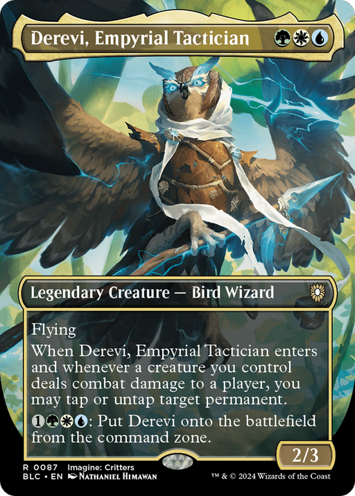 Derevi, Empyrial Tactician (BLC-087) [Bloomburrow Commander] (Borderless) MTG Single Wizards of the Coast