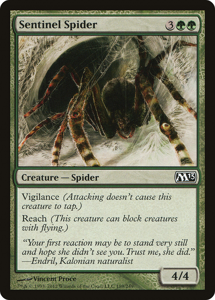 Sentinel Spider (M13-189) [Magic 2013] Foil MTG Single Wizards of the Coast