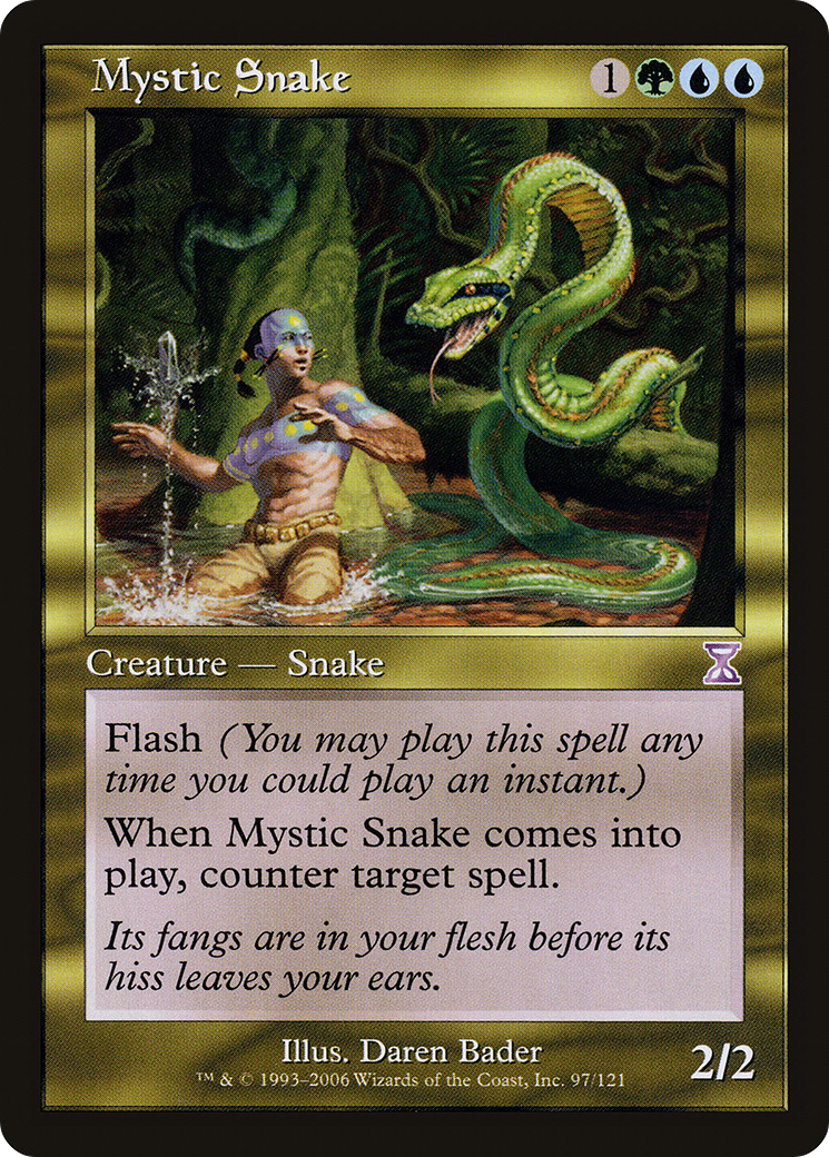 Mystic Snake (TSB-097) [Time Spiral Timeshifted] Foil MTG Single Wizards of the Coast