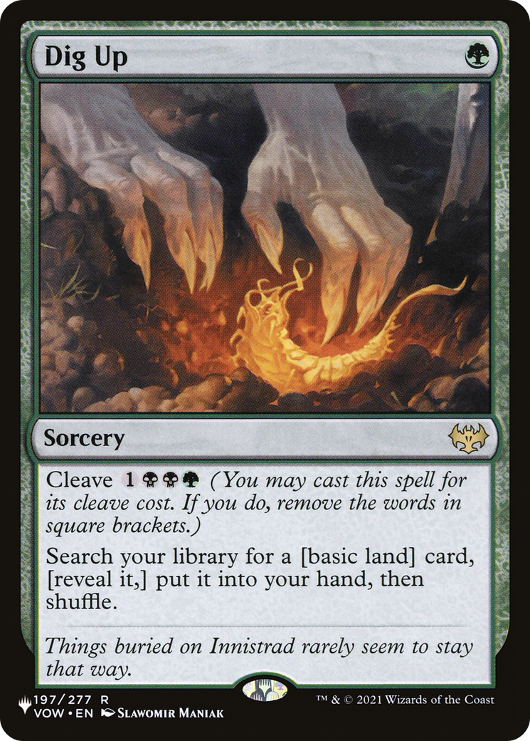Dig Up (LIST-VOW-197) [Mystery Booster] The List MTG Single Wizards of the Coast