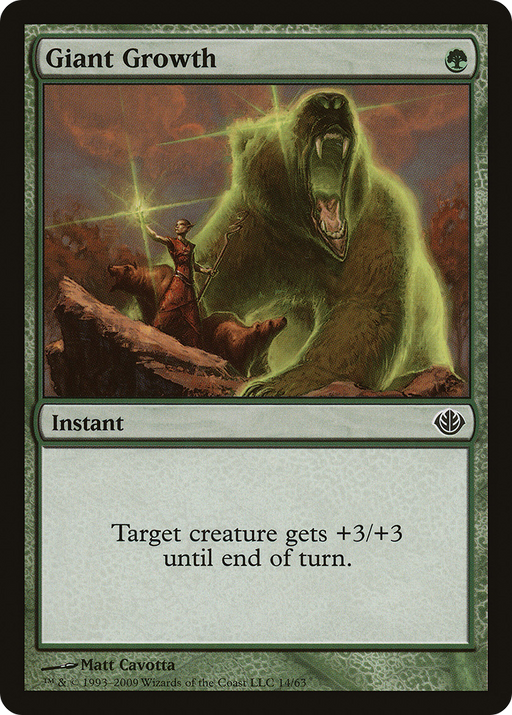 Giant Growth (DDD-014) [Misc] Duel Decks: Garruk vs. Liliana MTG Single Wizards of the Coast