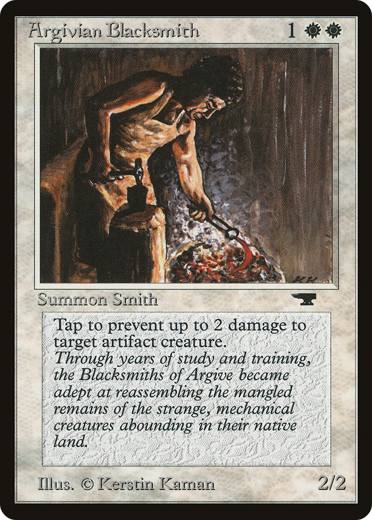 Argivian Blacksmith (ATQ-002) [Oldschool] Antiquities MTG Single Wizards of the Coast