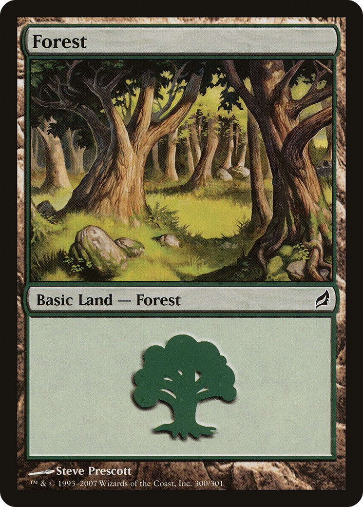 Forest (LRW-300) [Lorwyn] Foil MTG Single Wizards of the Coast