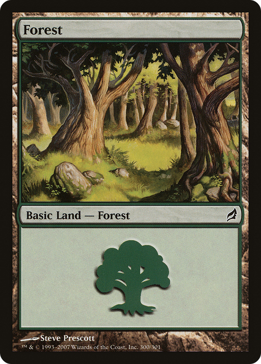 Forest (LRW-300) [Lorwyn] Foil MTG Single Wizards of the Coast