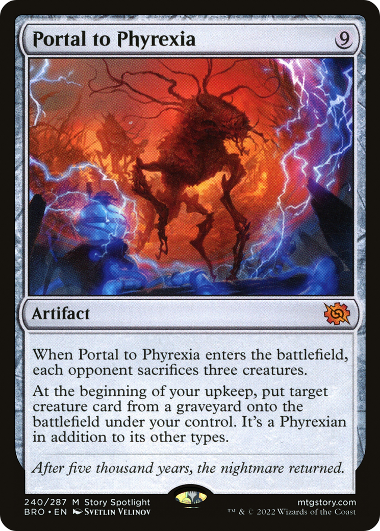 Portal to Phyrexia (BRO-240) [The Brothers' War] MTG Single Wizards of the Coast