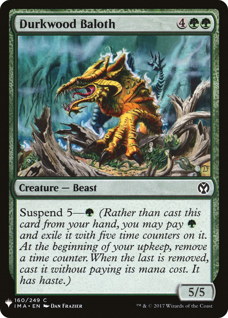 Durkwood Baloth (LIST-IMA-160) [Mystery Booster] The List MTG Single Wizards of the Coast