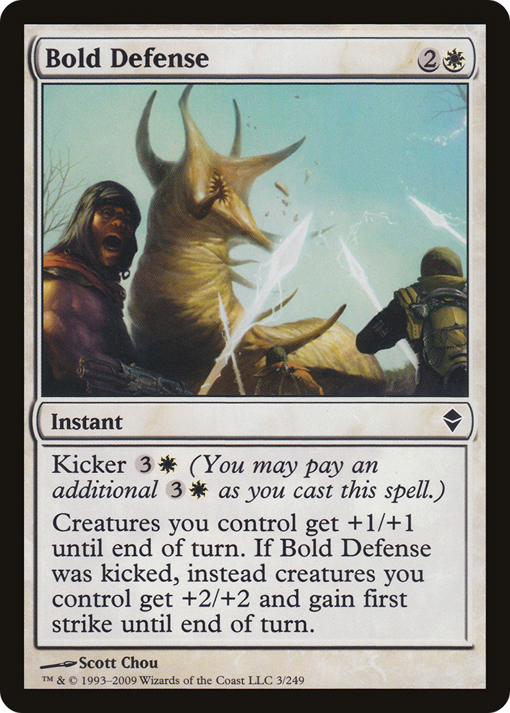 Bold Defense (ZEN-003) [Zendikar] MTG Single Wizards of the Coast